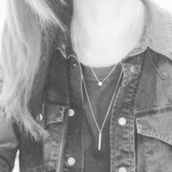 Dot & Bar (Double Strand) Necklace Rose Gold - Picture 2 of 2